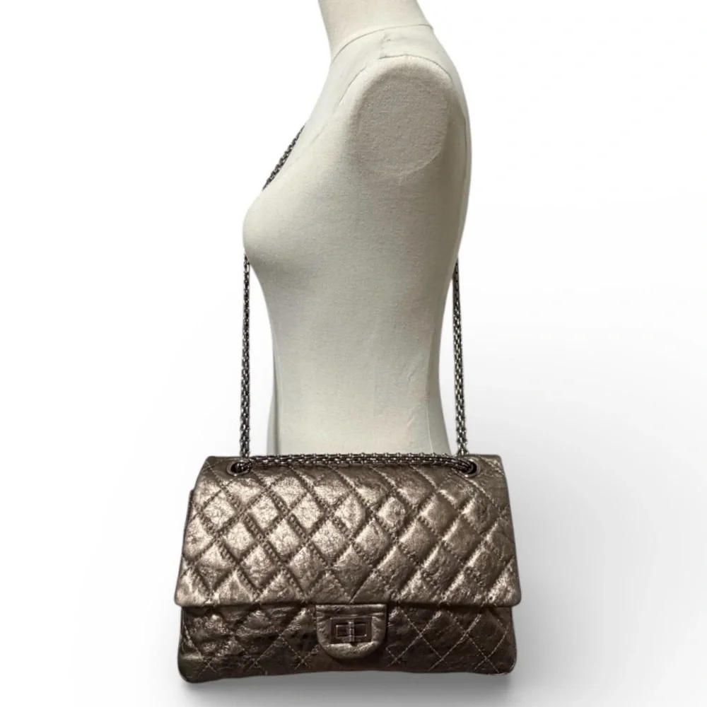 Chanel Reissue 2.55 Metallic Aged Calfskin Flap Bag - Picture 2 of 16